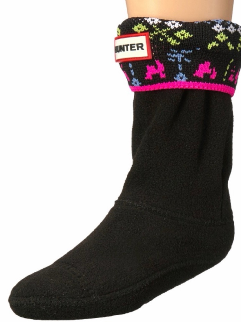 Hunter K1701 Kids Black Arcade Cuff Boot Socks